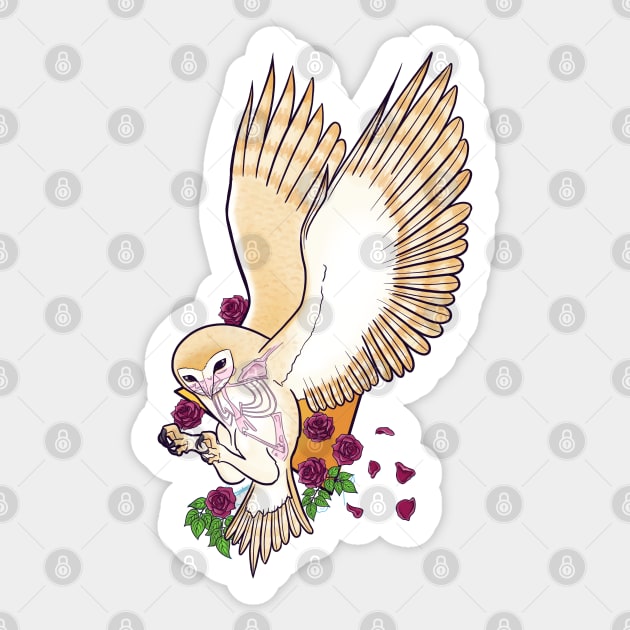 Barn Owl Sticker by MissIvoryRainbow